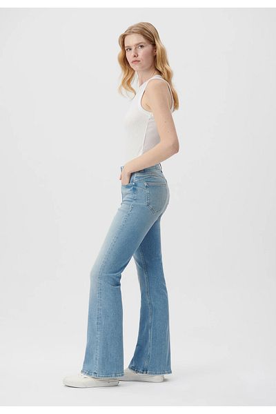 Mavi Samara Light Blue High Waist Skinny Fit Wide Leg Jean Pants 1010200-88973