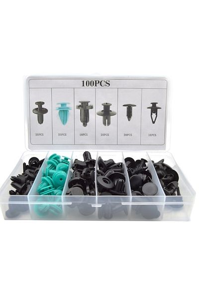 motor starter Universal Car Clips Set 100 Fastener Pieces
