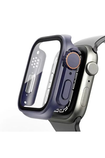REDz Accessories Ultra Design Case Cover, For Apple Watch, Shockproof Protection, Navy Blue - Watch 4/5/6/se 44mm