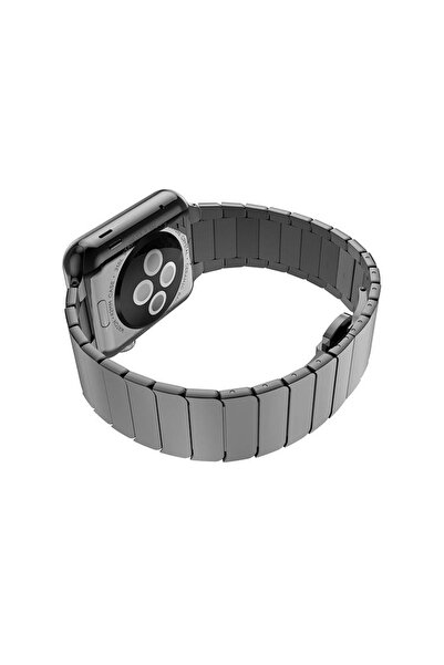 REDz Accessories Μεταλλικό λουράκι σύνδεσης για Apple Watch, μαύρο - 38/40/41 mm