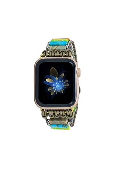 REDz Accessories Tree Of Life Strap For Apple Watch, Vintage, Handmade, Multicolor - 44/45/46/49 Mm
