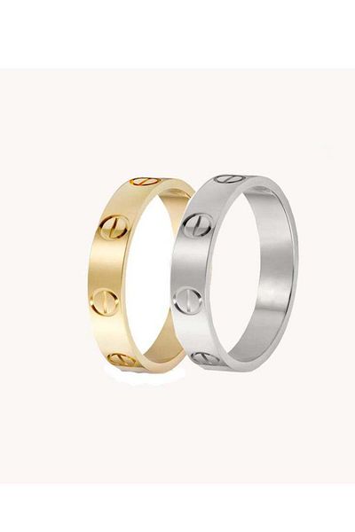 Generic Ring Gold Silver Rings Friendship Ring Stainless Steel Wedding Promise Bands Jewelry Mother's Day Bi