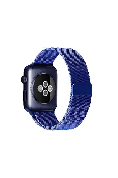 REDz Accessories Curea Apple Watch, Milanese Loop, Oțel inoxidabil, Albastră - 38/40/41 mm