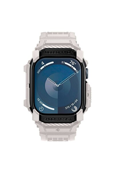 REDz Accessories Λουράκι με θήκη για Apple Watch, Spigen Rugged Armor PRO, 46 mm, Μπεζ