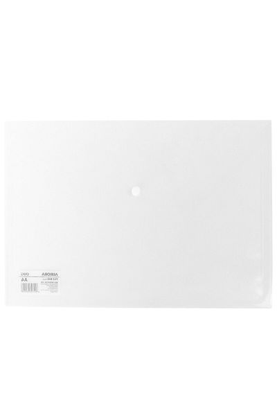 Deli Plastic Button Folder A4 Transparent Deli