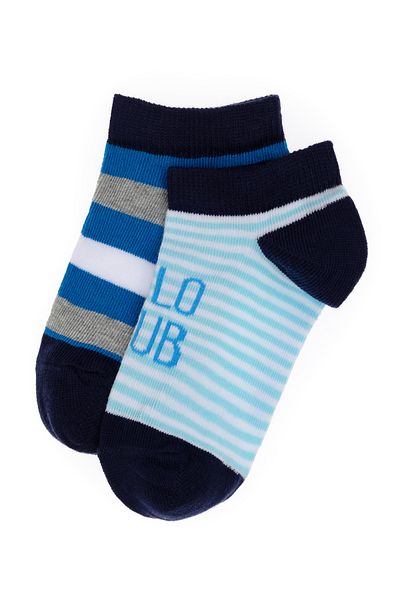 U.S. Polo Assn. Boy's 2-Piece Booties Socks 50311346-Vr033