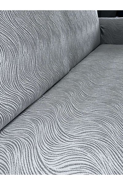 ARTUÇ Jacquard Waterway Pattern 3 Person Seat Cover with Elastic Skirt Seat Cover Flexible Fabric Stain Resistant