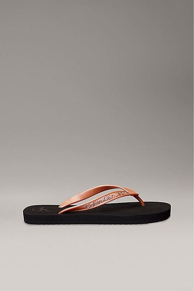 Calvin Klein Women's Ck Monologo Beach Slippers - Pink