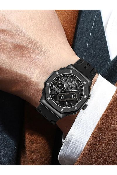 Naviforce 8035g Men’s Sport Watch – Waterproof Chronograph, Luminous Dial, Silicone Band