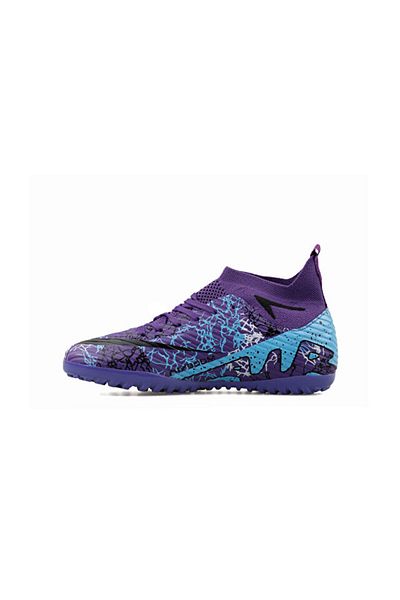 LALİGA حذاء Laliga Kids Astroturf Field FHS-PURPLE-BLACK-PATTERNED أرجواني