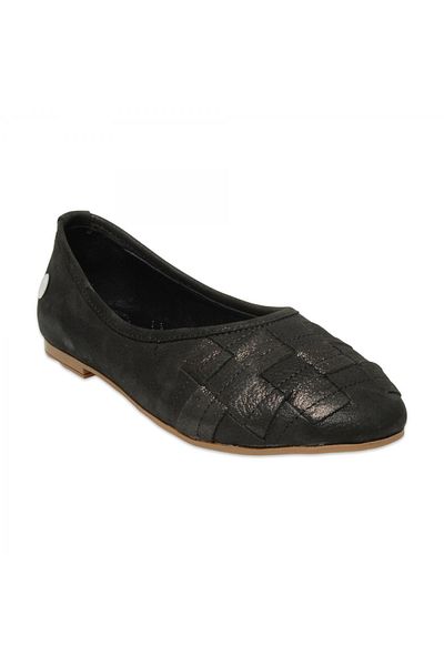 Mammamia D25Ya-7350Z Daily Black Women's Ballerinas
