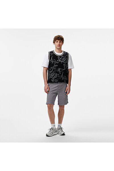 United 4 UNITED4 Yota Erkek Gri Bermuda Şort