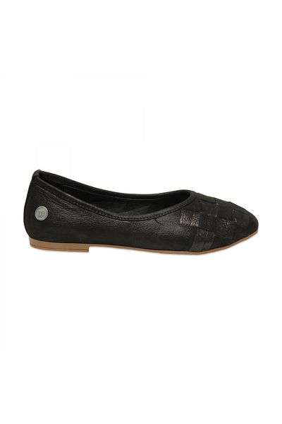 Mammamia D25Ya-7350Z Daily Black Women's Ballerinas