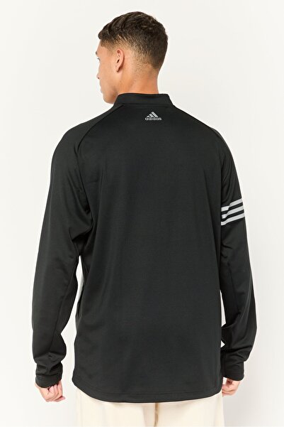 adidas Men Sportswear Fit Long Sleeves Outdoor Sweatshirt, Black/Grey