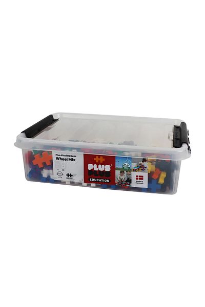 Plus Plus Plus-Plus educational construction set, 200 large pieces, mix, with wheels and base plates