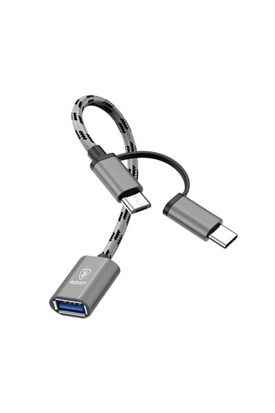 Spon قارئ فلاش USB لأجهزة Android من SPON - محول OTG مزدوج