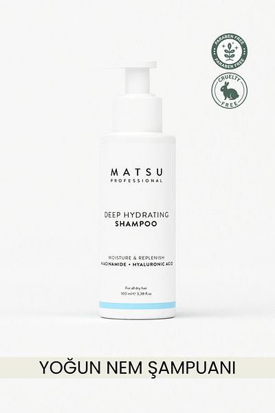 MATSU Intense Moisturizing and Anti-Breakage Deep Hydrating Hair Care Shampoo for Dry Hair 100 ml