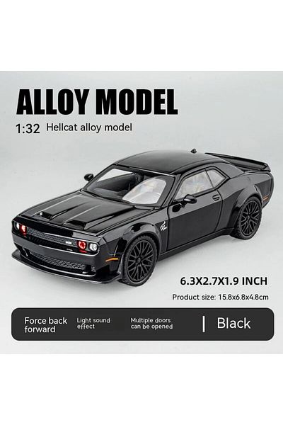 Choice Black No Box Dodge Challenger Hellcat Toy Car For 1: 32 Scale Die Cast Metel Cars Toy Pull Back Hell