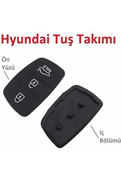 Favori Auto Parts Κλειδί εκτός οχήματος Hyundai Accent Blue με διακοσμητικό π...