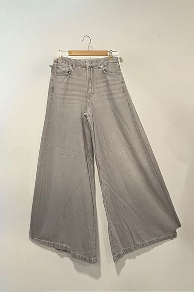 Blues Outlet Women's Palozzo Brand Jean Pants-Grey
