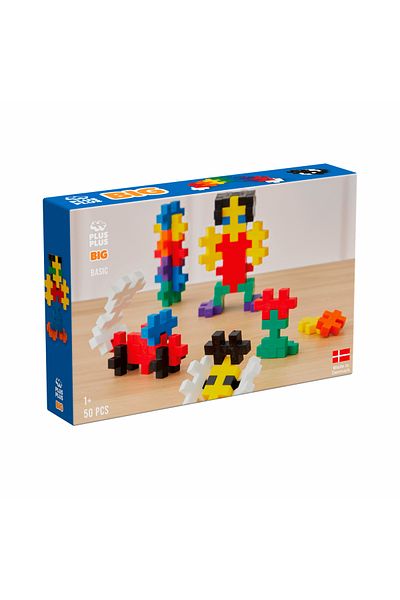 Plus Plus Plus-Plus construction set, 50 large pieces, standard colors
