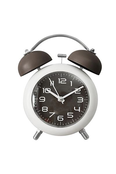 PUFO Joyful alarm clock with dial lighting button, 15 cm, brown