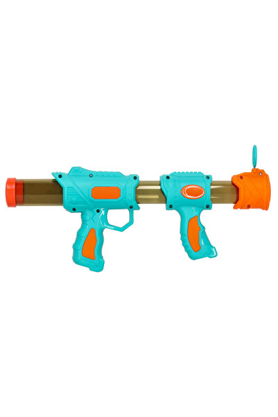 zola Pusca 2 in 1 pentru copii cu bile din burete si sageti din spuma, 43-54 cm