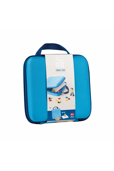 Plus Plus Set constructie Plus-Plus, 100 piese, portabil, in geanta cu fermoar