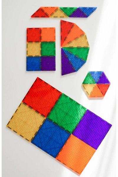 Magblox Magnetic set Magbrix 66 translucent pieces