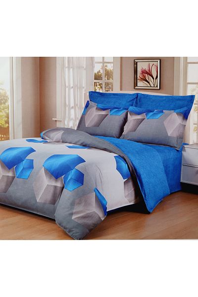 Pucioasa Double Bed Linen 6 Pieces Thick Fine Cotton, 4 Pillowcases
