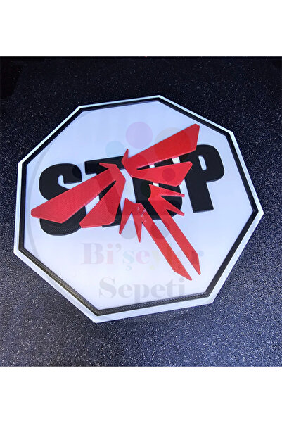 Bi'şeyler Sepeti The Last Of Us TLOU Stop Sign Figür - 20 CM