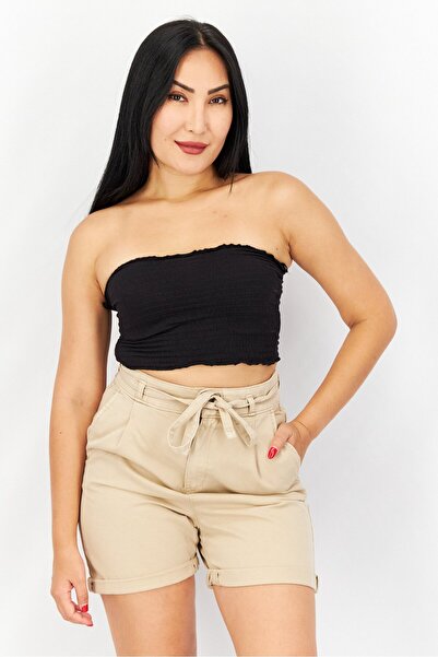 Don't Call Me Jennyfer Women Straight Across Strapless Tube Top, Black