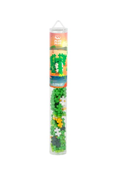 Plus Plus Plus-Plus construction set, 100-piece tube, Elephant