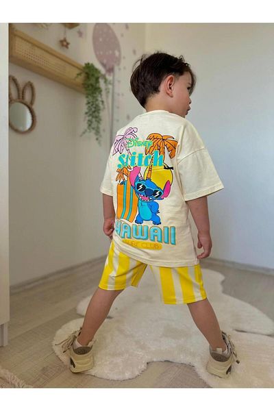 RAPAPA Boy's Summer Short Sleeve Shorts Suit 1206S