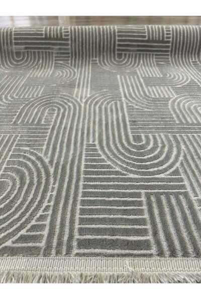 KARAR HALI BOHEM DESENLİ AKRİLİK SATEN BAMBU HALI