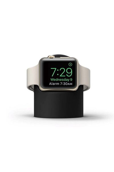 REDz Accessories Dock pentru Apple Watch, silicon, negru mat