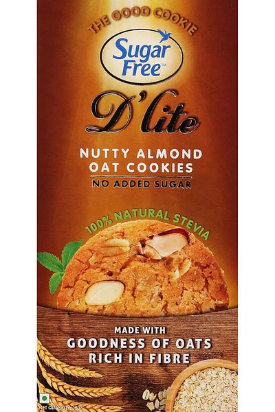 SUGAR FREE D'LITE Nutty Almond Oat Cookies 150g