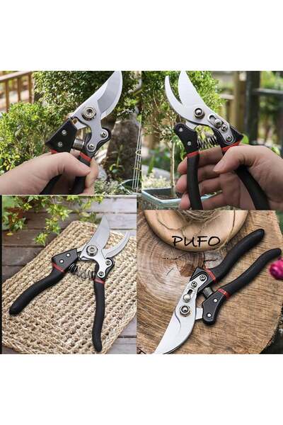 PUFO Professional scissors ideal for vines, gardens, trees, roses, 22 cm
