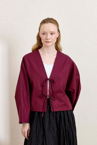 Ceylan Otantik Jachetă Plum 2 Bow