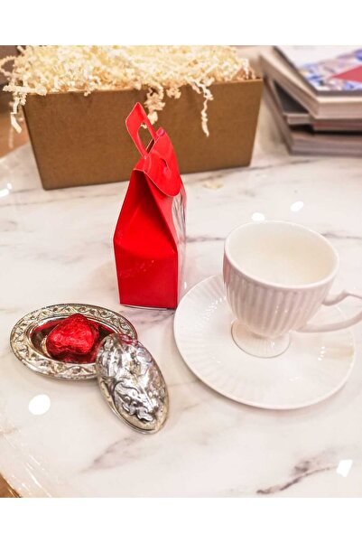 İstanbul Collection Kahve Fincanı, Gümüş lokumluk ve Çikolata Hediye