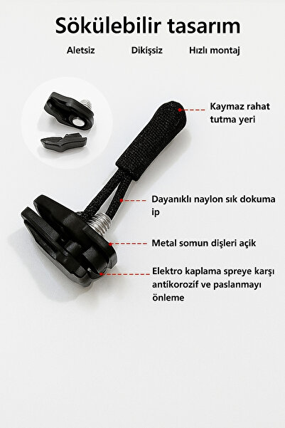 TOYFEST Συσκευή επισκευής φερμουάρ 6 τεμαχίων - Γρήγορη επισκευή χωρίς εργαλεία, για τσάντες & ρούχα & παπούτσια