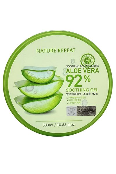 Nature Republic Nature's Repte Soothing Aloe Vera Gel with 92% Natural Aloe Vera to Soothe and Moisturize Skin and Hair 300ml