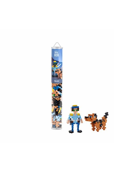 Plus Plus Plus-Plus construction set, 100-piece tube, Policeman