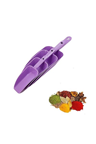 qussine Food Shovel Set Pulses Spice Shovel Set 4 Pieces Buy 3 Get 1 Total 12 Pieces