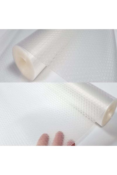 PUFO Protecție transparentă cu bule pentru mese, mobilier, sertare, 45 x 100 cm