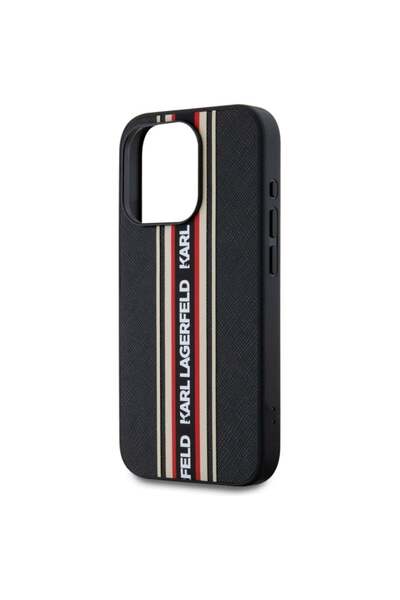 Karl Lagerfeld Case for IPhone 15 Pro Max, Karl Lagerfeld, Saffiano Athleisure, Red