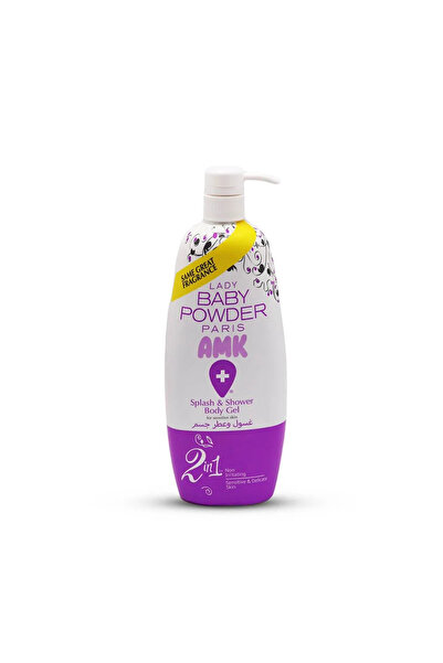 BABY POWDER AMK ليدي بيبي باودر ايه ام كي غسول معطر جسم - 800 مل