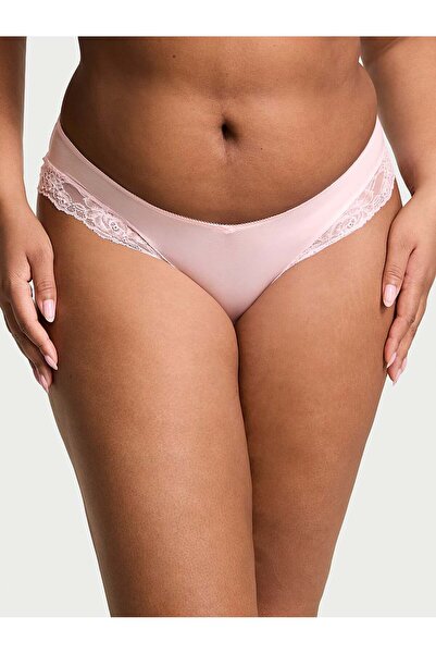 Victoria's Secret Gül Dantelli Derin Bacak Kesim Cheeky Külot