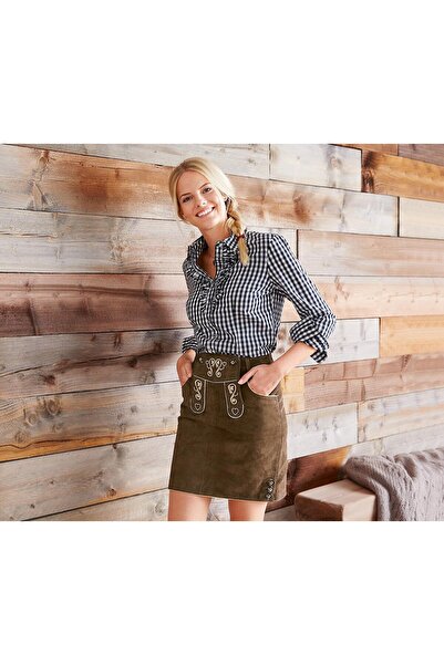 Tchibo Women Plain Mini Skirts, Brown