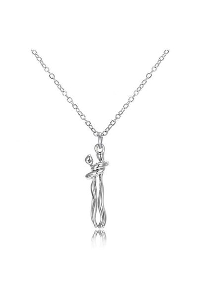 Choice 50cm Yongbao-silver Fashion Hugging Necklace Jewelry Choker Hug Pendant Chain Men Necklaces For Love